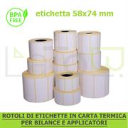 ETICHETTE TERMICHE BILANCIA mm 58x74 ANIMA 40mm IN ROTOLI DA 620pz
