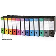 DOSSIER CON CUSTODIA NERO& PROTOCOLLO DORSO 8 VERDE CHIARO