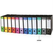 DOSSIER CON CUSTODIA NERO& PROTOCOLLO DORSO 8 VERDE