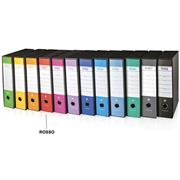 DOSSIER CON CUSTODIA NERO& COMMERCIALE DORSO 8 ROSSO