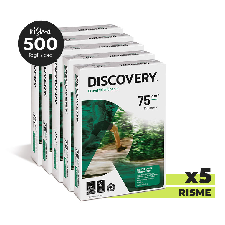 CARTA A4 DISCOVERY 75 GRAMMI RISMA DA 500 FOGLI - LaToBi