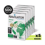 CARTA A4 NAVIGATOR UNIVERSAL 80 GRAMMI RISMA DA 500 FOGLI