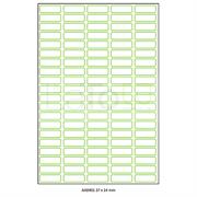 ETICHETTA ADESIVA A4 APPTAC BIANCA FORMATO 37x14 mm 100fg