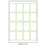 ETICHETTA ADESIVA A4 APPTAC BIANCA FORMATO 47,5x70 mm 100fg