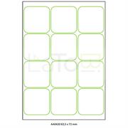 ETICHETTA ADESIVA A4 APPTAC BIANCA FORMATO 63,5x72 mm 100fg