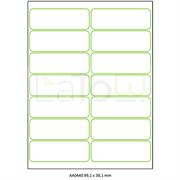 ETICHETTA ADESIVA A4 APPTAC BIANCA FORMATO 99,1x38,1 mm 100fg