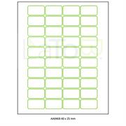 ETICHETTA ADESIVA A4 APPTAC BIANCA FORMATO 40x25 mm 100fg